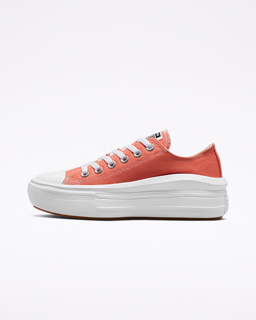 Topanky Na Platforme Converse Chuck Taylor All Star Move Nizke Damske Oranžové Biele | SK CIPYJ9